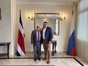 Sobre la reunión del Embajador de Rusia con el Alcalde del Cantón de Osа, Mainor Anchia Angulo